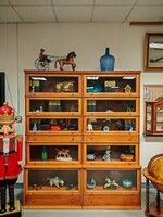 Lingel-style 1.8m wide vitrine cabinet, bookshelf, bookcase, very good condition