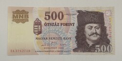 500 Forint 2001 EA sorozat - UNC / Hibátlan állapotban