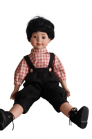 Gyönyörű porcelán fiú baba „Noel” 40-42 cm