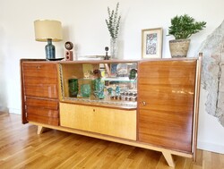 Nagy méretű vintage vitrines komód, LV 882