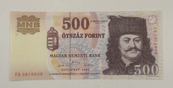 500 Forint 2001 EB sorozat - UNC / Hibátlan állapotban