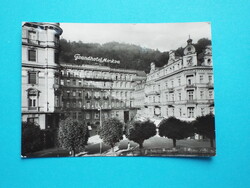 Képeslap (28) - Csehszlovákia (Csehország) - Karlovy Vary - Grandhotel Moszkva 1960-as évek