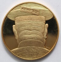 Tavaris konyec! - aranyozott emlékérem átmérő: 6,5 cm