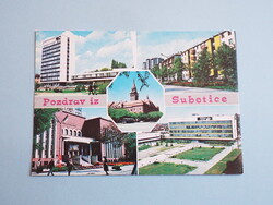Képeslap (28) - Jugoszlávia (Szerbia) - Subotica (Szabadka) mozaik 1970-es évek