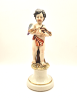 Olasz Capodimonte porcelán putto évszak tél 21.5cm