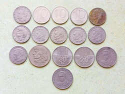 Lengyelország 16 db Különböző Érme 10 20 Zlotyi Zloty 1960-1988