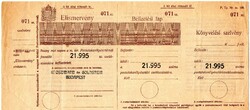 Régi csekk: Budapest, Groszmann és Goldstein. Vízjeles papíron.