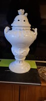 Herendi rózsa fogos porcelán fedeles váza akció!