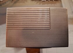 Ezüst art deco női cigaretta tartó.