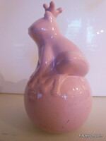 RÓZSAGÖMB - KERÁMIA  - 18 x 11 x 10 cm - NÉMET  HIBÁTLAN