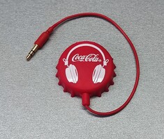Coca-Cola kupak formájú fülhallgató-elosztó (splitter), új