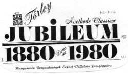 Boros címke: Törley, Jubileum.
