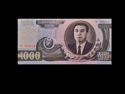 1000 WON - ÉSZAK-KÓREA - UNC - 2002