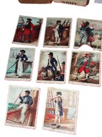 Antik 1930 gyűjthető PLAYERS NAVY CUT cigaretta reklámkártyák Tengerész Admirálisok 8 db egyben 15
