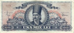1000 lei lej 1948 Románia Ritka 2.