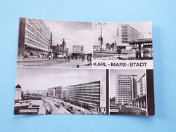 Képeslap (30) - Németország (NDK) - Karl-Marx-Stadt (1990-től Chemnitz) mozaik 1970-es évek