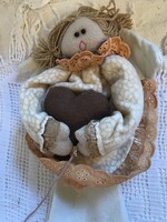 ANGYALKÁS - PLÜSS - ADVENTI NAPTÁR - ANGYAL - 25 x 20 x 10 cm - 142 x 20 cm - NÉMET - HIBÁTLAN