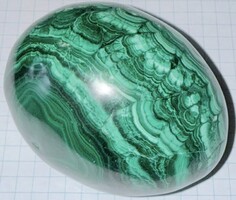 Malachit tojás ásvány – 66x52 mm - 352 gramm