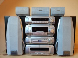 Technics SA-DV250 hifi torony  5 db hangfallal
