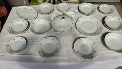 Bohemia 6 személyes tálalókészlet, Made in Czechoslovakia, nagyon szép