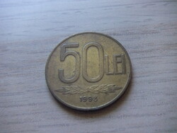 50 Lei   1993    Románia  A képen látható állapotban