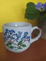 Vintage botanikai bögre – Sambucus nigra (Fekete bodza) mintával