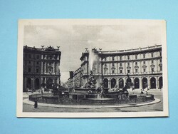 Képeslap (31) - Olaszország - Róma - Piazza dell' Esedra - Naiadok szökőkútja 1930-as évek - 9x14 cm