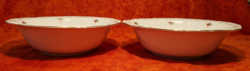 2 db Zsolnay aranyozott, vadvirágos porcelán tál, (húsos, zöldséges) hibátlan