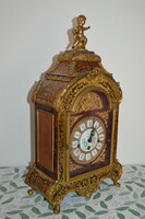 Ornate French Boulle style mantel clock