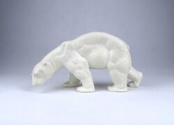 1Z913 Régi Schaubach Kunst porcelán jegesmedve figura 23.5 cm