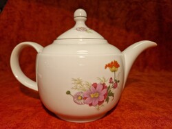KAHLA régi, mezei virágos kávékiöntő 23 cm x 17 cm, hibátlan