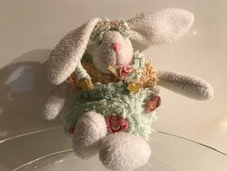 NYÚL - PLÜSS  - 20 x 18 cm - EXTAPUHA - NÉMET - EXKLUZÍV  - GYŰJTEMÉNYBŐL - HIBÁTLAN