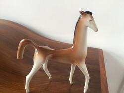 Hollóházi porcelán art deco ló