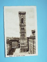 Képeslap (31) - Olaszország - Firenze - Giotto harangtornya 1930-as évek - (9x14 cm)