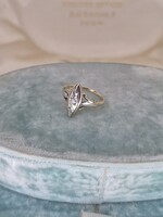Art deco antik arany gyűrű brillekkel
