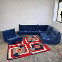 Michel Ducaroy Ligne Roset "Togo" ülőgarnitúra kanapé plüss fotel