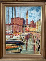 Vén Emil (1902-1984) Rovinj kikötő