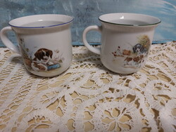 Gyönyörű állat mintás, porcelán, kutyás, nyuszis bögrék gyerekeknek vagy bárkinek