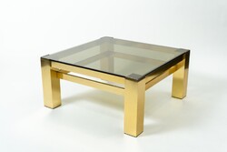 Modern Italian Coffee Table with Glass Top