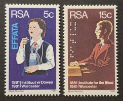 1981. Dél-Afrika - Siketek és Vakok Intézetének 100. évf. sor ** (645.)