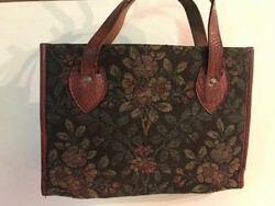 KÖNYVBORÍTÓ - RÉGI - TEXTIL - MŰBŐR - 30,5 x 22,5 cm  - BÉCS -  HIBÁTLAN
