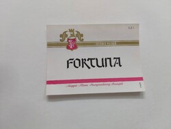 FORTUNA félédes pezsgő címke, italos címke 0.2 l - Magyar Állami Pincegazdaság Budafok