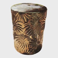 Glamour Vintage BIZZOTTO Exclusive Gold Ceramic Stool 46 cm Tall!
