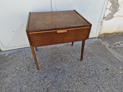 Retro kis  asztal mid-century kis szekrény varró asztal retro bútorok