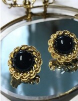 Gyönyörű vintage Christian Dior fülbevaló Cabochon kővel!.