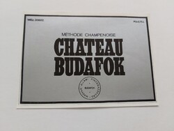 CHATEAU BUDAFOK pezsgő címke, italos címke 0.75 l - MAGYAR ÁLLAMI PINCEGAZDASÁG BUDAFOK