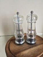 Só- és Borsörlő, daráló ,akril  2 db magassága 16 cm