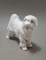 Ritka Zsolnay Sinkó komondor, kutya, szobor, figura, 14,5 cm