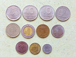 Amerika 11 db Különböző Érme Brazília Venezuela Peru Mexikó