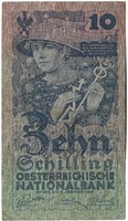 10 schilling 1927 Ausztria Ritka 2.